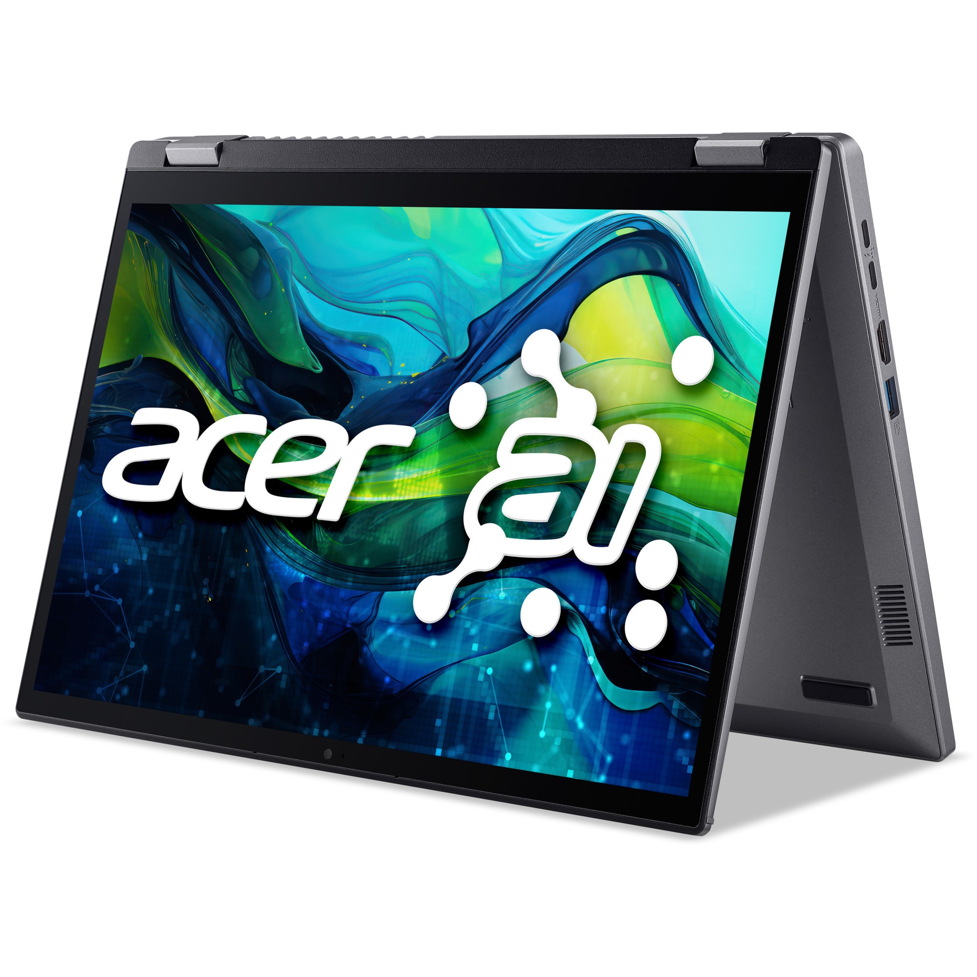 Laptop Acer Aspire Spin 14 ASP14-52MTN-55MD cu procesor Intel® Core™ Ultra 5 115U pana la 4.2GHz, 14", WUXGA, IPS, Touch, 16GB LPDDR5X RAM, 1TB SSD, Intel® Graphics, Windows 11 Home, Steel Gray