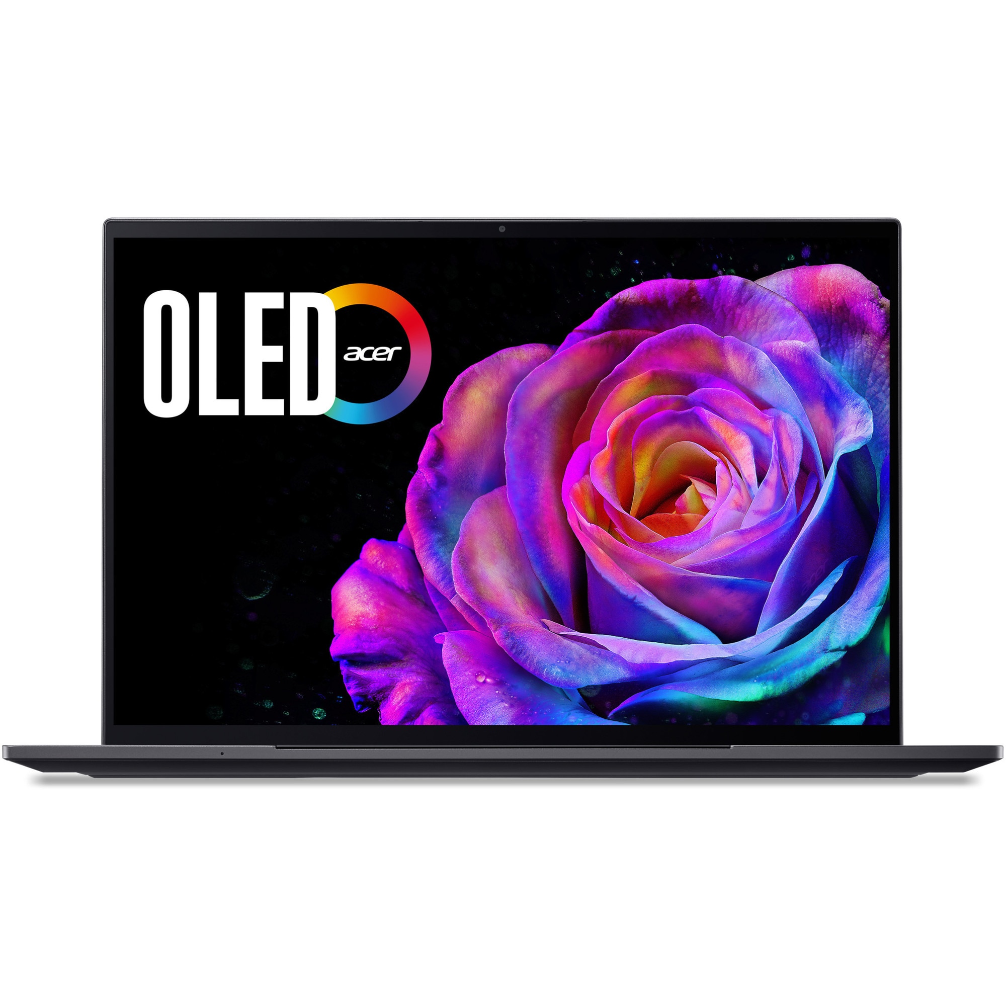 Laptop Acer Swift X 14 OLED SFX14-73G-53S2 cu procesor Intel® Core™ Ultra 5 225H pana la 4.9GHz, 14.5", WQXGA, 2.8K, OLED, 120Hz, Touch, 16GB LPDDR5X RAM, 1TB SSD, NVIDIA® GeForce RTX™ 5050 8GB GDDR7, Windows 11 Home, Titanium Gray