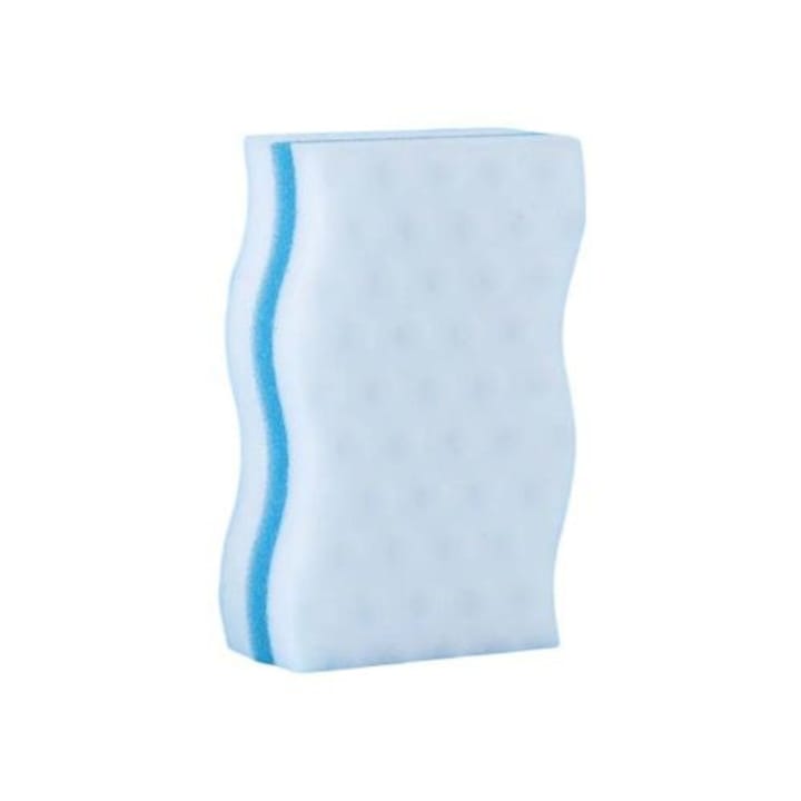 Bureti de curatare, set 2 bucati, spuma melamina extra groasa, alba, 10x6x2.5cm