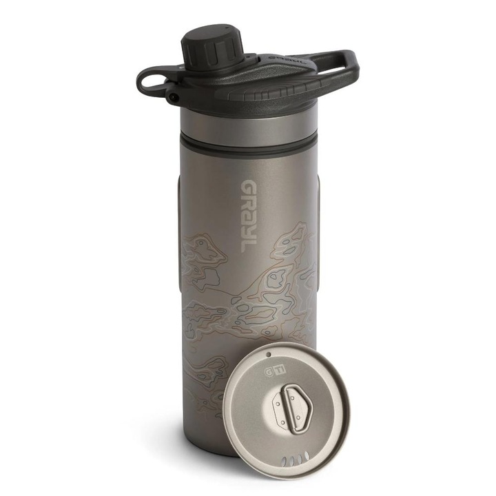 Filtru purificator Grayl, GeoPress Ti 24oz (710 ml) Negru