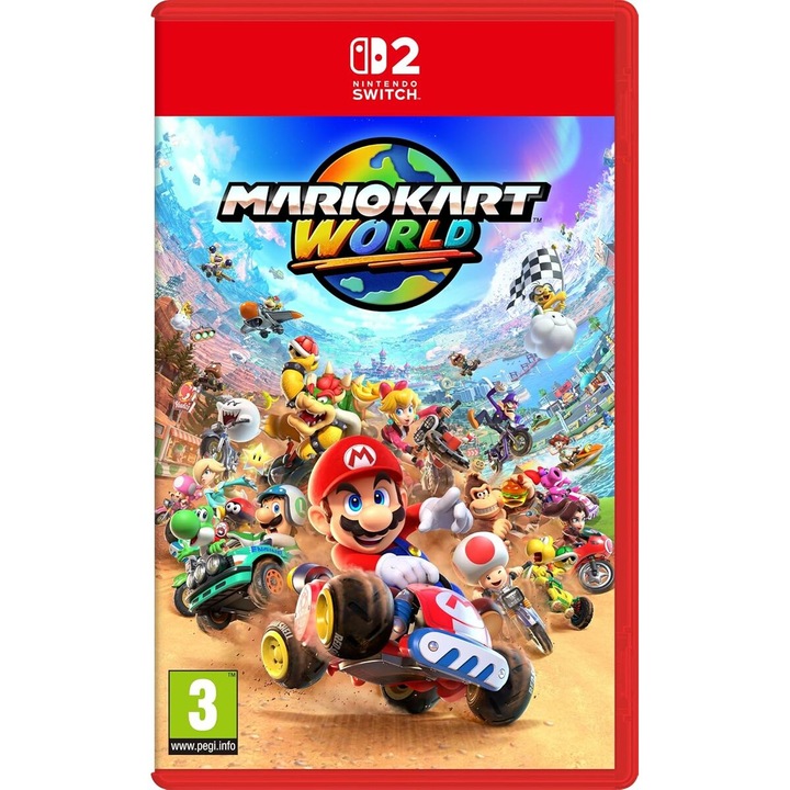 Joc Mariokart World Nintendo, pentru varsta 3+, multicolor