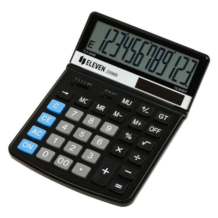 Calculator de birou 12 digiti, 197 x 140 x 26 mm, ecran rabatabil Eleven TLT2348