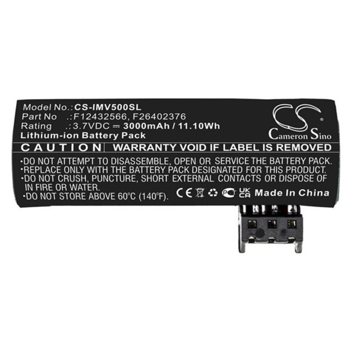 Cameron sino li-ion akkumulátor, 3.7v, 3000mAh, kompatibilis ingenico f12432566 kompatibilis-vel