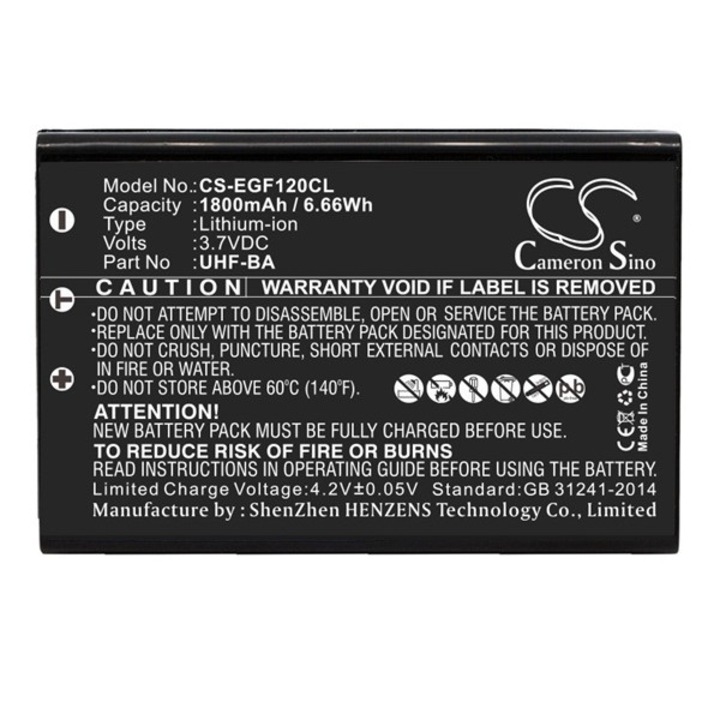 Cameron sino li-ion akkumulátor, 3.7v, 1800mAh, kompatibilis engenius uhf-ba kompatibilis-vel