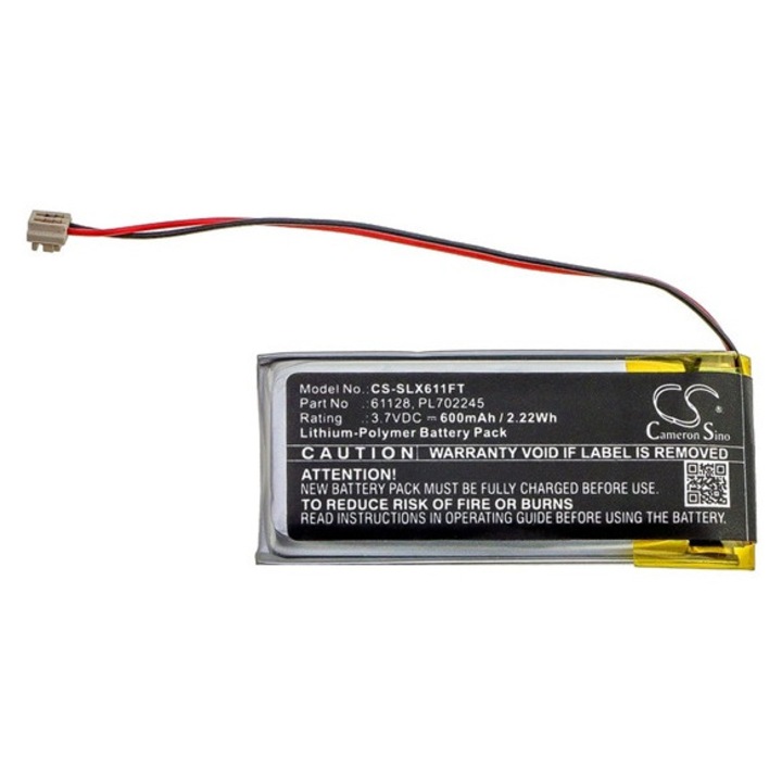 Cameron sino li-polymer akkumulátor, 3.7v, 600mAh, kompatibilis streamlight 61128 kompatibilis-vel