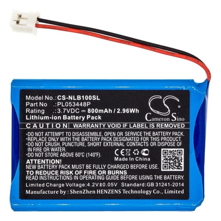 Cameron sino li-ion akkumulátor, 3.7v, 800mAh, kompatibilis nolan pl053448p kompatibilis-vel