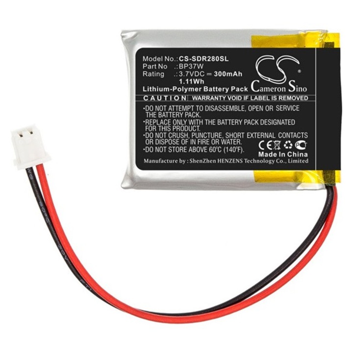 Cameron sino li-polymer akkumulátor, 3.7v, 300mAh, kompatibilis dogtra bp37w kompatibilis-vel