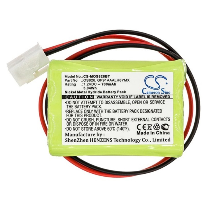Cameron sino ni-mh akkumulátor, 7.2v, 700mAh, kompatibilis infinite gp1000aaah6ymx kompatibilis-vel