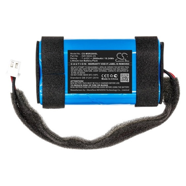 Cameron sino li-ion akkumulátor, 7.4v, 2600mAh, kompatibilis monster inr18650-2s kompatibilis-vel