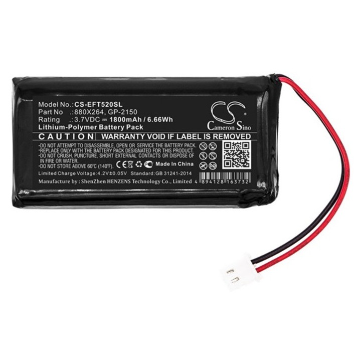 Cameron sino li-polymer akkumulátor, 3.7v, 1800mAh, kompatibilis exfo 880x264 kompatibilis-vel