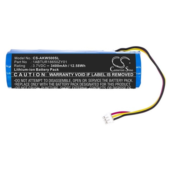 Cameron sino li-ion akkumulátor, 3.7v, 3400mAh, kompatibilis akai 1abtur18650zy01 kompatibilis-vel
