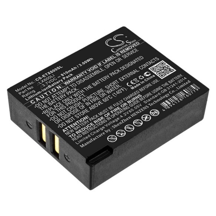Cameron sino li-ion akkumulátor, 3.7v, 810mAh, kompatibilis eartec lx600li kompatibilis-vel