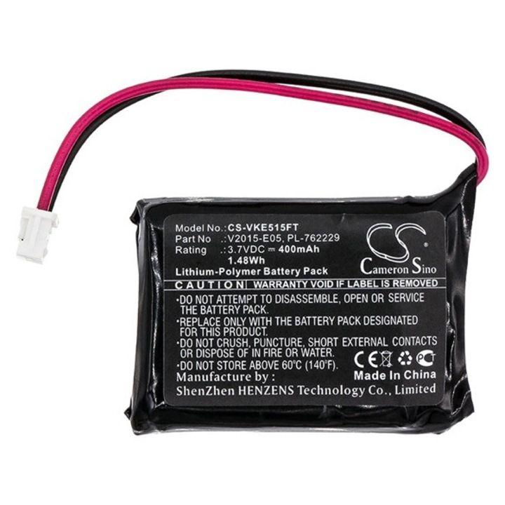 Cameron sino li-polymer akkumulátor, 3.7v, 400mAh, kompatibilis vikli pl-762229 kompatibilis-vel