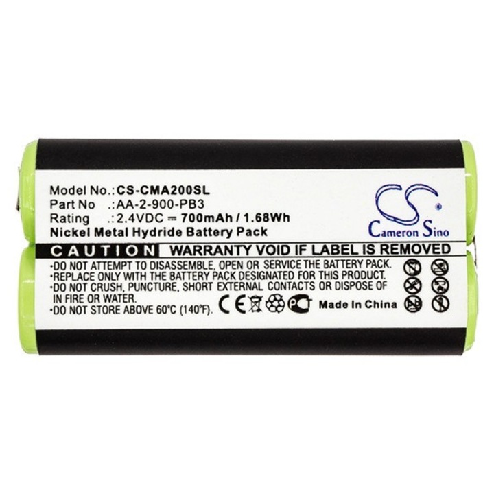 Cameron sino ni-mh akkumulátor, 2.4v, 700mAh, kompatibilis clarisonic aa-2-900-pb3 kompatibilis-vel