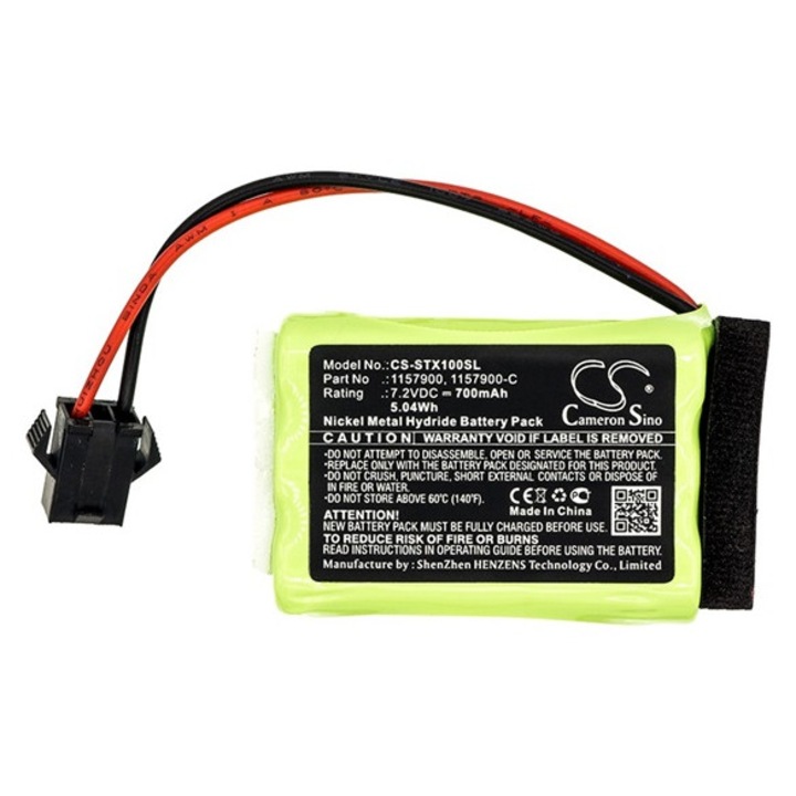 Cameron sino ni-mh akkumulátor, 7.2v, 700mAh, kompatibilis tri-tronics 1157900 kompatibilis-vel