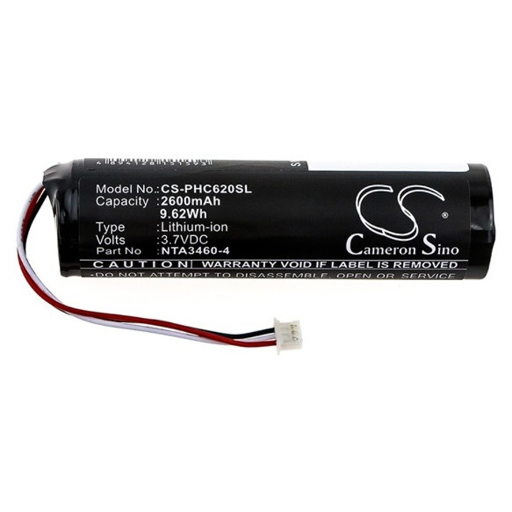 Cameron sino li-ion akkumulátor, 3.7v, 2600mAh, kompatibilis philips nta3459-4 kompatibilis-vel
