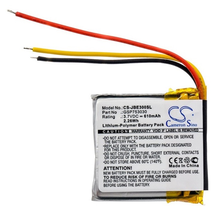 Cameron sino li-polymer akkumulátor, 3.7v, 610mAh, kompatibilis jbl gsp753030 kompatibilis-vel
