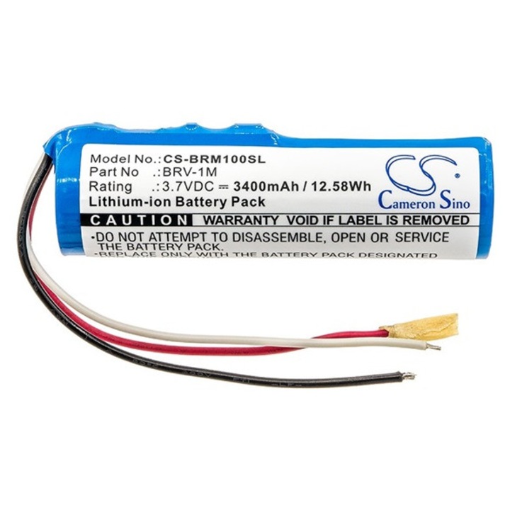 Cameron sino li-ion akkumulátor, 3.7v, 3400mAh, kompatibilis braven brv-1m kompatibilis-vel