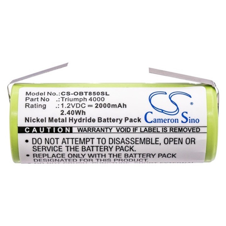 Cameron sino ni-mh akkumulátor, 1.2v, 2000mAh, kompatibilis oral-b 3745 kompatibilis-vel