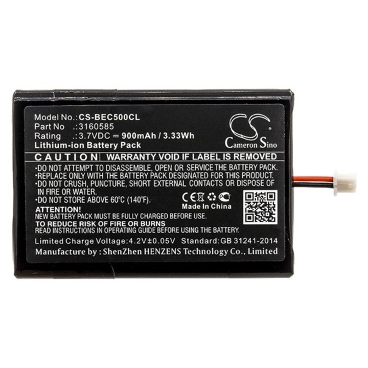Cameron sino li-ion akkumulátor, 3.7v, 900mAh, kompatibilis bang & olufsen 3160585 kompatibilis-vel
