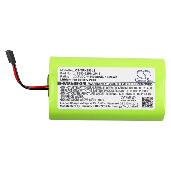 Cameron sino li-ion akkumulátor, 3.7v, 4400mAh, kompatibilis trelock 18650-22pm2p1s kompatibilis-vel