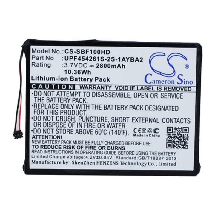 Cameron sino li-ion akkumulátor, 3.7v, 2800mAh, kompatibilis seagate upf454261s-2s-1ayba2 kompatibilis-vel