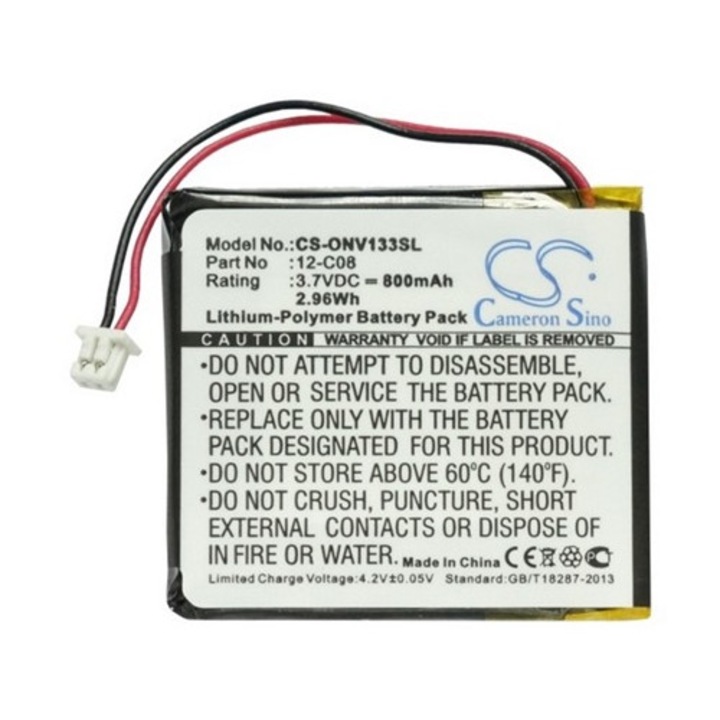 Cameron sino li-polymer akkumulátor, 3.7v, 800mAh, kompatibilis oryon technologies 12-c08 kompatibilis-vel