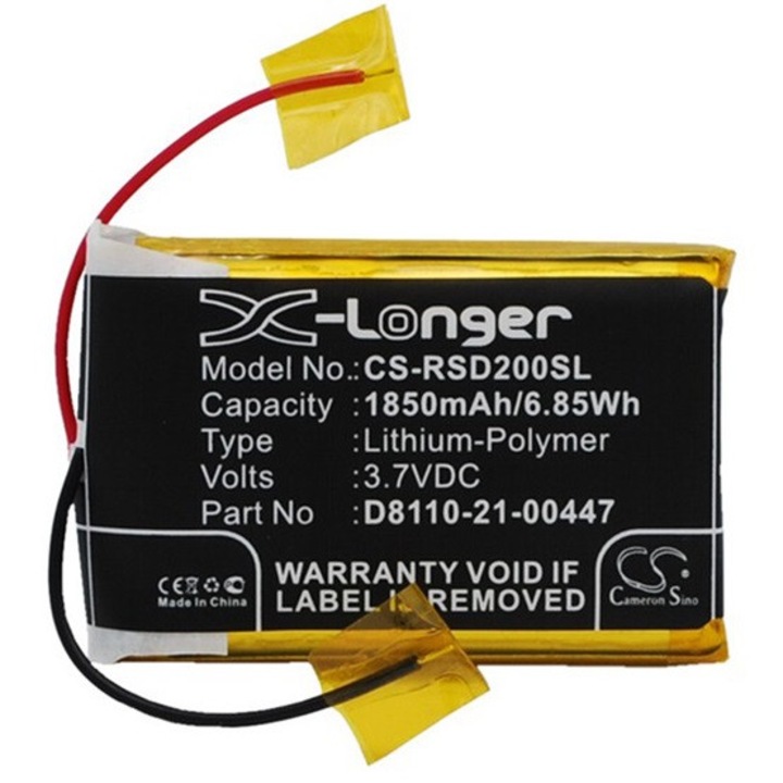 Cameron sino li-polymer akkumulátor, 3.7v, 1850mAh, kompatibilis roberts d8110-21-00447 kompatibilis-vel