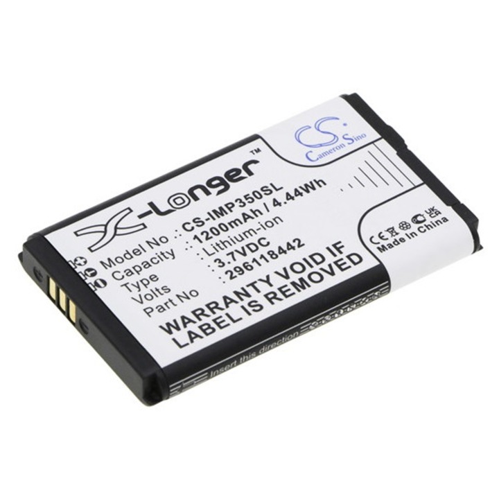 Cameron sino li-ion akkumulátor, 3.7v, 1200mAh, kompatibilis ingenico 296118442 kompatibilis-vel