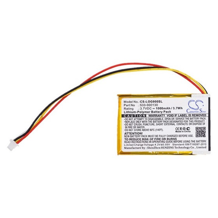 Cameron sino li-polymer akkumulátor, 3.7v, 1000mAh, kompatibilis logitech 533-000130 kompatibilis-vel