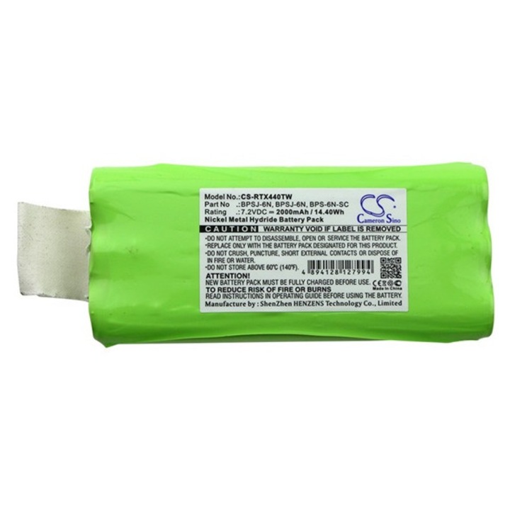 Cameron sino ni-mh akkumulátor, 7.2v, 2000mAh, kompatibilis ritron bps-6n-mh kompatibilis-vel