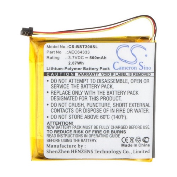 Cameron sino li-polymer akkumulátor, 3.7v, 560mAh, kompatibilis beats aec643333 kompatibilis-vel
