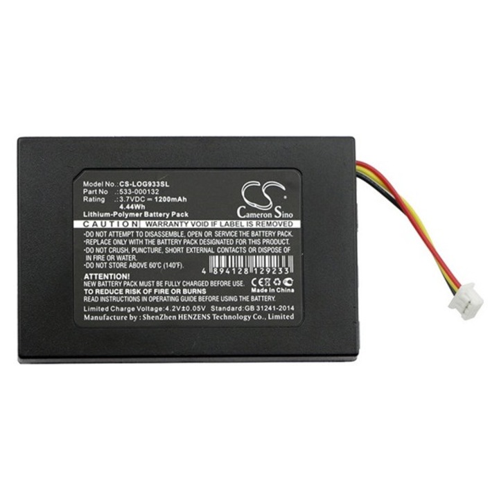 Cameron sino li-polymer akkumulátor, 3.7v, 1200mAh, kompatibilis logitech 533-000132 kompatibilis-vel