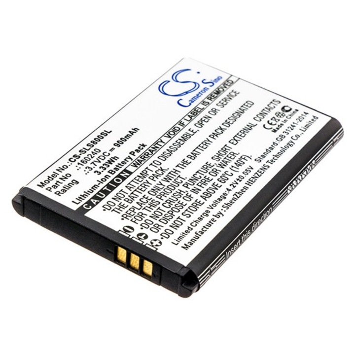 Cameron sino li-ion akkumulátor, 3.7v, 900mAh, kompatibilis steelseries 160240 kompatibilis-vel