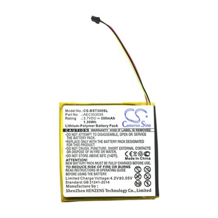 Cameron sino li-polymer akkumulátor, 3.7v, 350mAh, kompatibilis beats aec353535 kompatibilis-vel