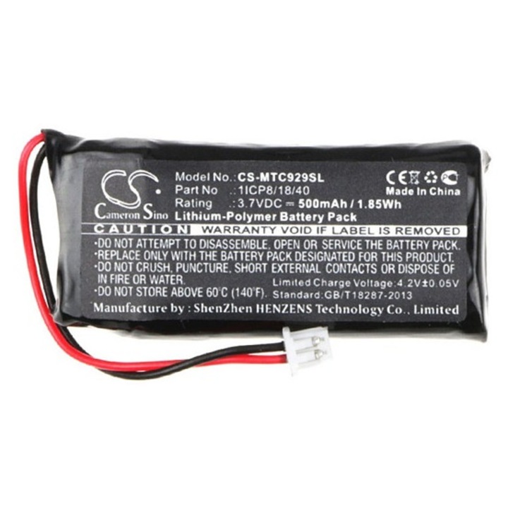Cameron sino li-polymer akkumulátor, 3.7v, 500mAh, kompatibilis midland 1icp8, 18, 40 kompatibilis-vel