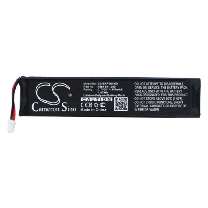 Cameron sino li-polymer akkumulátor, 3.7v, 450mAh, kompatibilis eppendorf 4861601.000 kompatibilis-vel