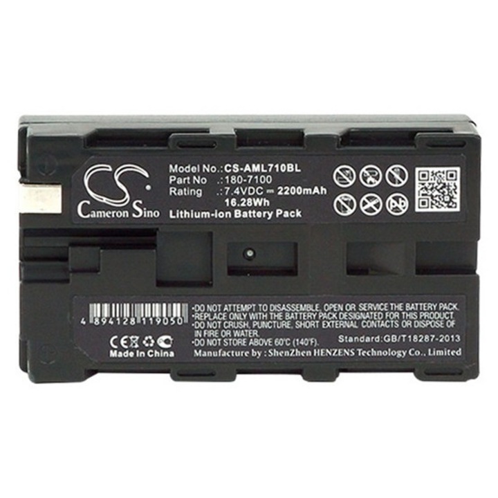 Cameron sino li-ion akkumulátor, 7.4v, 2200mAh, kompatibilis aml 180-7100 kompatibilis-vel