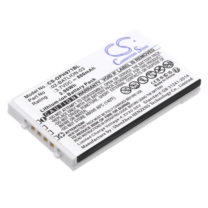Cameron sino li-ion akkumulátor, 3.7v, 800mAh, kompatibilis opticon 02-batlion-03 kompatibilis-vel