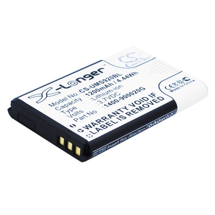 Cameron sino li-ion akkumulátor, 3.7v, 1200mAh, kompatibilis unitech 1400-900020g kompatibilis-vel