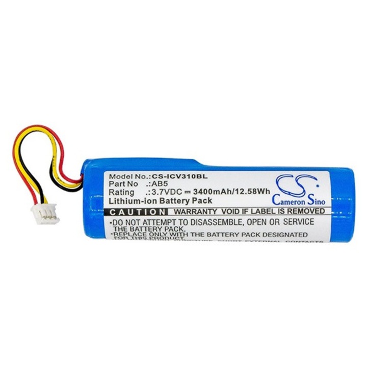 Cameron sino li-ion akkumulátor, 3.7v, 3400mAh, kompatibilis intermec ab5 kompatibilis-vel
