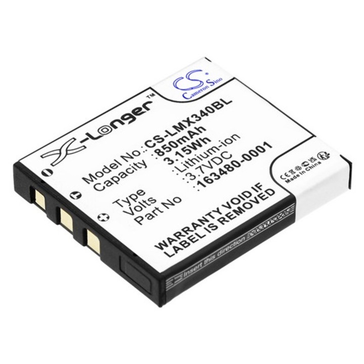 Cameron sino li-ion akkumulátor, 3.7v, 850mAh, kompatibilis lxe 163480-0001 kompatibilis-vel