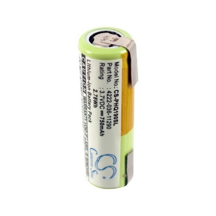 Cameron sino li-ion akkumulátor, 3.7v, 750mAh, kompatibilis philips 036-11290 kompatibilis-vel