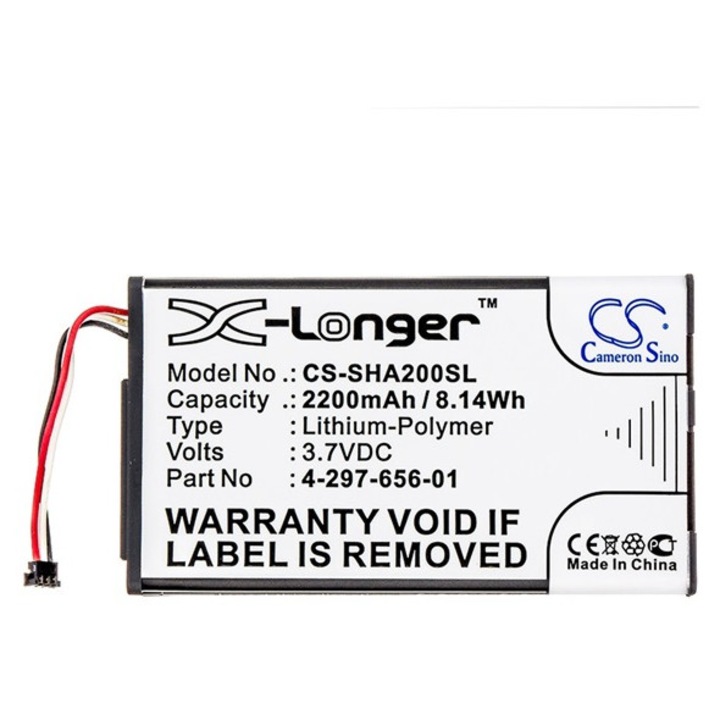 Cameron sino li-polymer akkumulátor, 3.7v, 2200mAh, kompatibilis sony 4-297-656-01 kompatibilis-vel