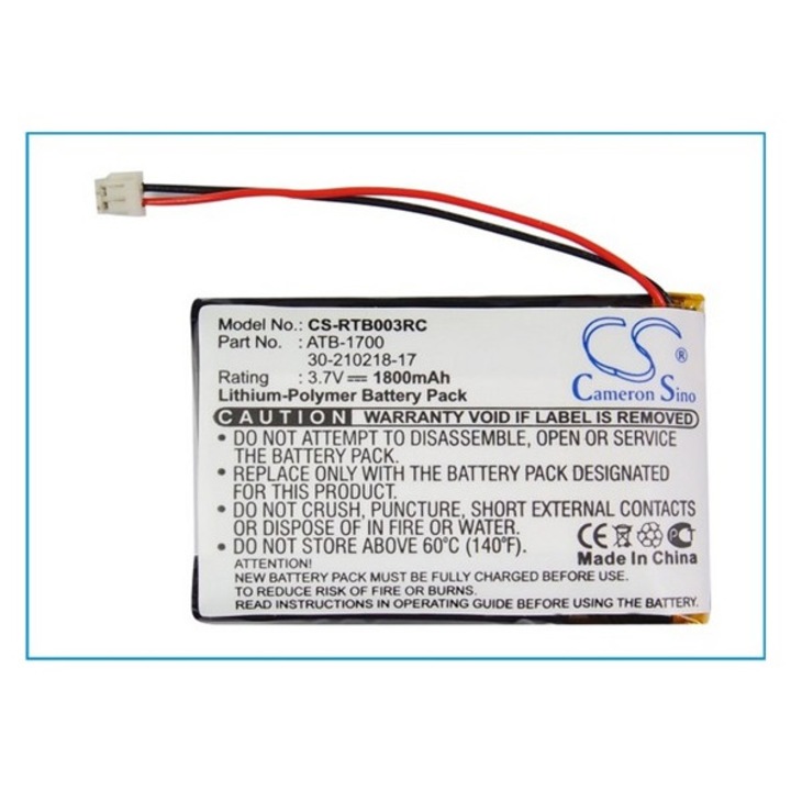 Cameron sino li-ion akkumulátor, 3.7v, 1800mAh, kompatibilis rti 30-210218-17 kompatibilis-vel