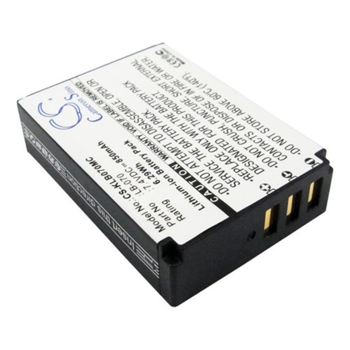 Cameron sino li-ion akkumulátor, 7.4v, 850mAh, kompatibilis kodak lb-070 kompatibilis-vel