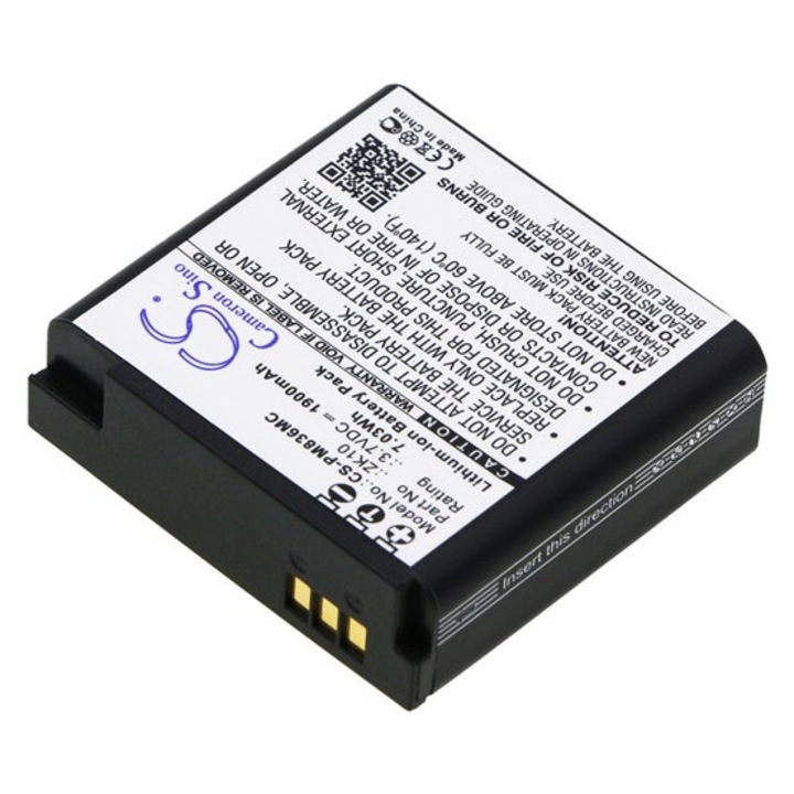Cameron sino li-ion akkumulátor, 3.7v, 1900mAh, kompatibilis polaroid zk10 kompatibilis-vel