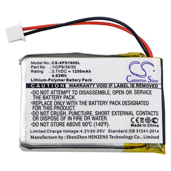 Cameron sino li-polymer akkumulátor, 3.7v, 1250mAh, kompatibilis dual 1icp8, 36, 50 kompatibilis-vel