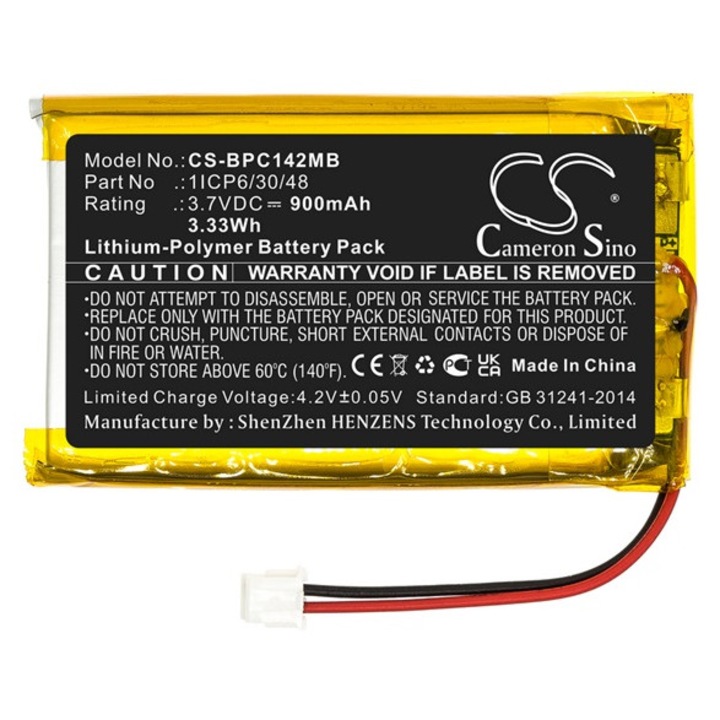Cameron sino li-polymer akkumulátor, 3.7v, 900mAh, kompatibilis babymoov 1icp6, 30, 48 -vel