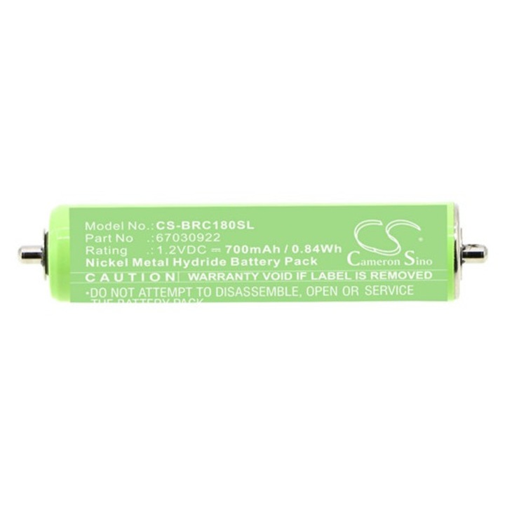 Cameron sino ni-mh akkumulátor, 1.2v, 700mAh, kompatibilis braun 67030922 zöld-vel